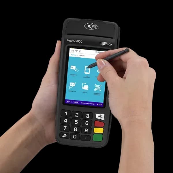 MOVE/5000 Ingenico — TPE mobile WiFi 4G + Bluetooth